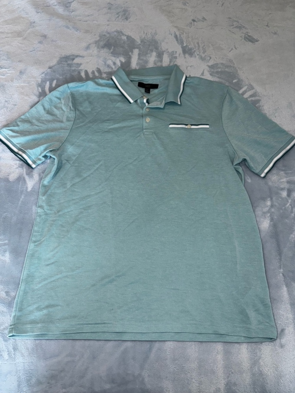 Marks & Spencer Light Mint Green Polo with Contrast Trim